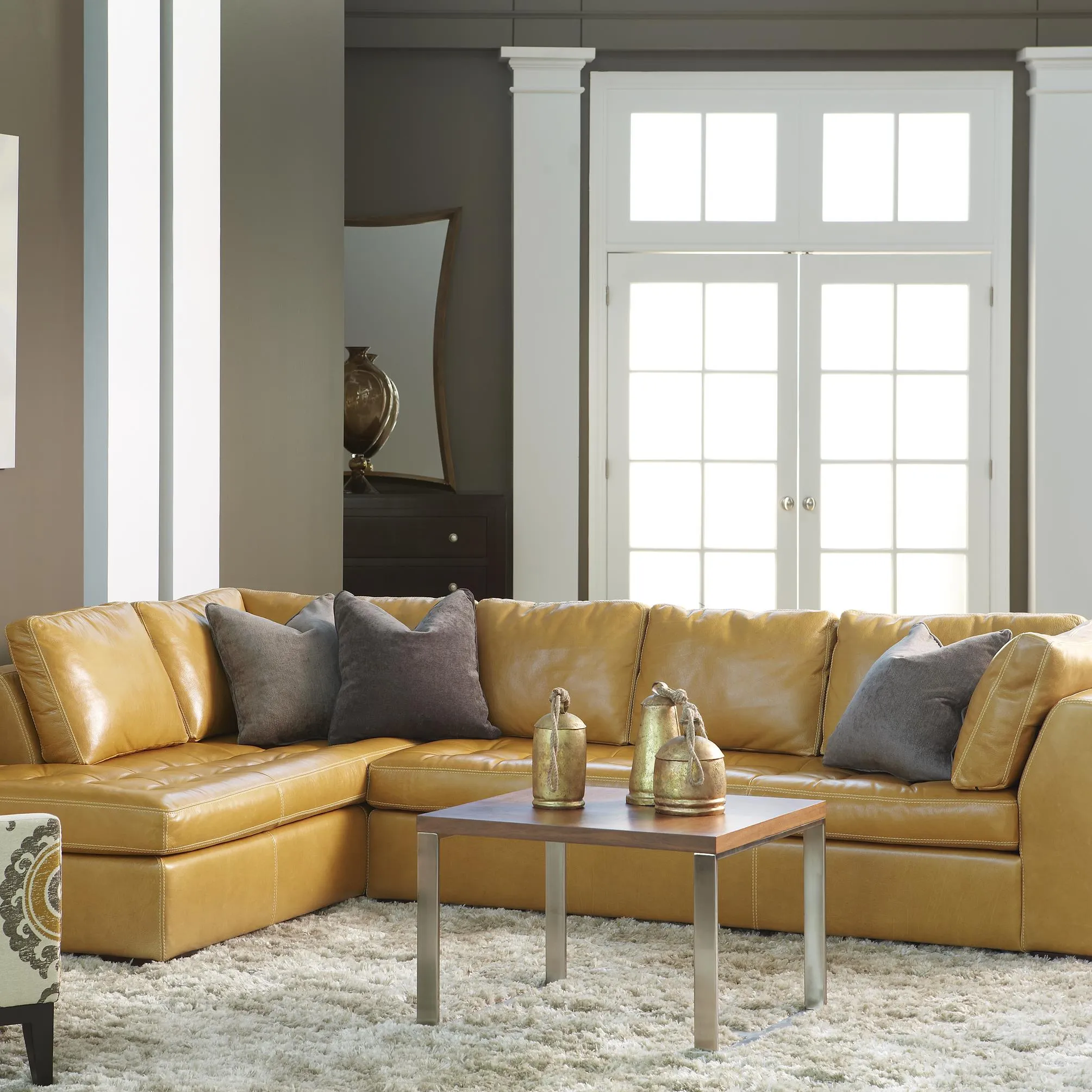 American Leather Astoria ARI SBC RA SO3 LA Casual Sectional With Right American Leather Astoria ARI SBC RA SO3 LA Casual Sectional With Right
